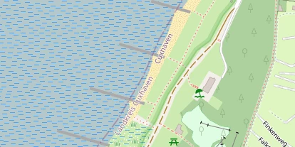 Kitespot auf Satellitenbild