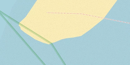 Kitespot auf Satellitenbild