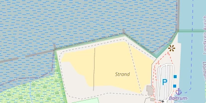 Kitespot auf Satellitenbild