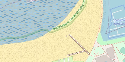 Kitespot auf Satellitenbild