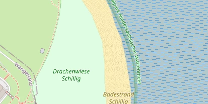 Kitespot auf Satellitenbild
