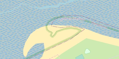 Kitespot auf Satellitenbild