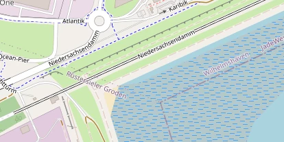 Kitespot auf Satellitenbild